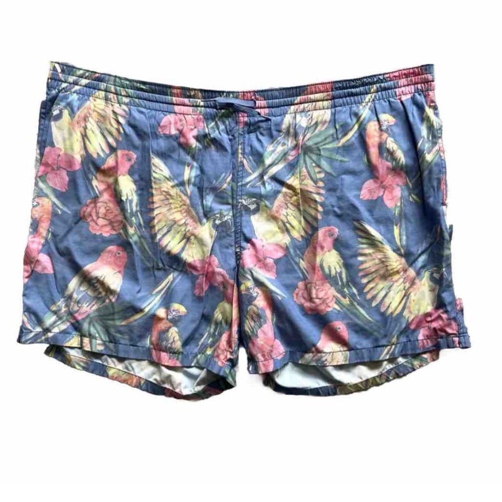 CHUBBIES PARROT PRINT SWIM TRUNKS SIZE XXL PREPPY TRENDY BEACH POOL - Picture 8 of 8
